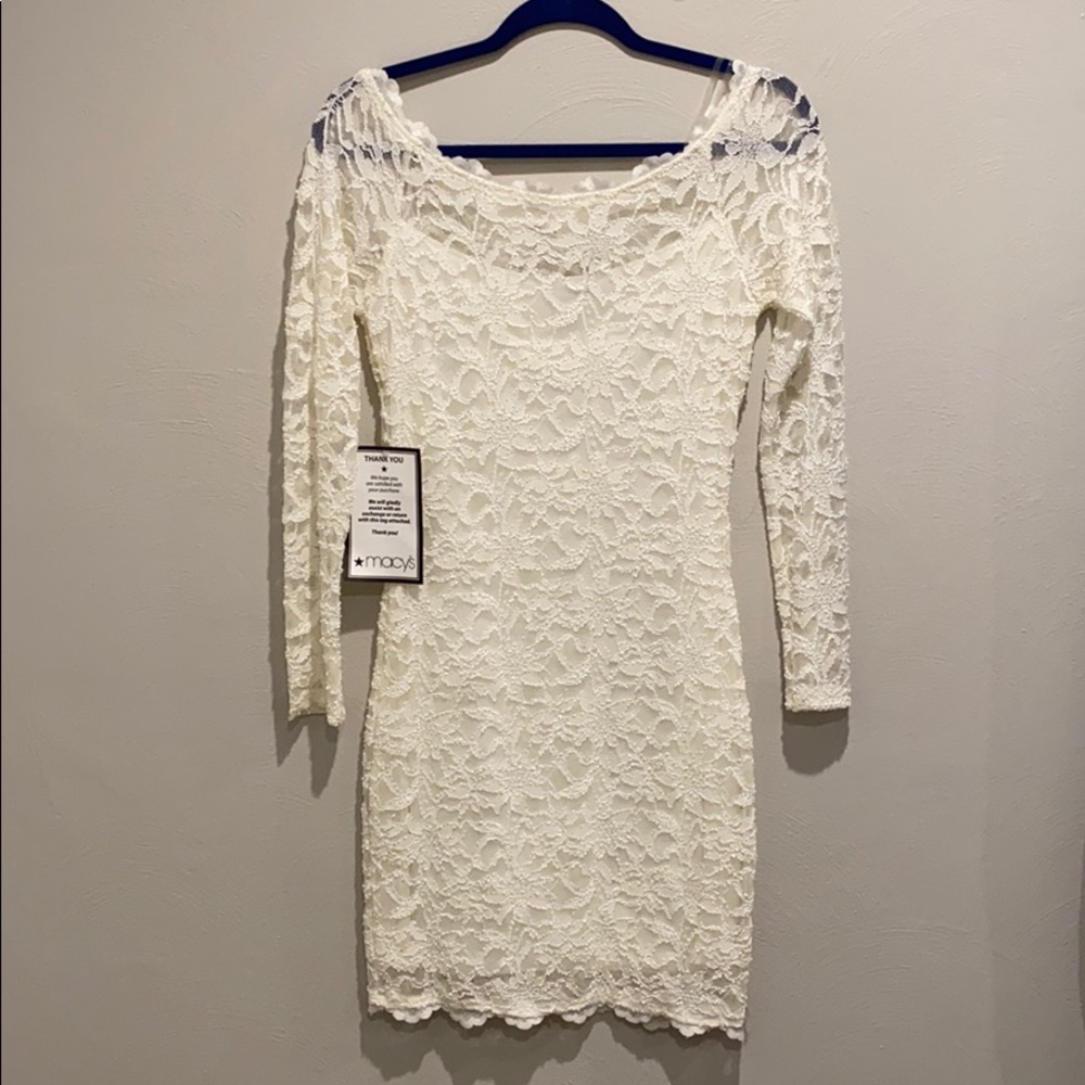 Cream colored lace dress